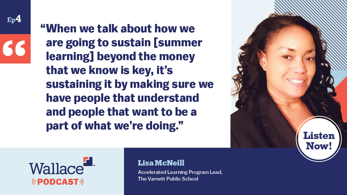 “It’s a matter of bringing in the right people,” said @VarnettSchool Lisa McNeill. Learn how community engagement is helping to improve and sustain #summerlearning programs: bit.ly/42a4A3o