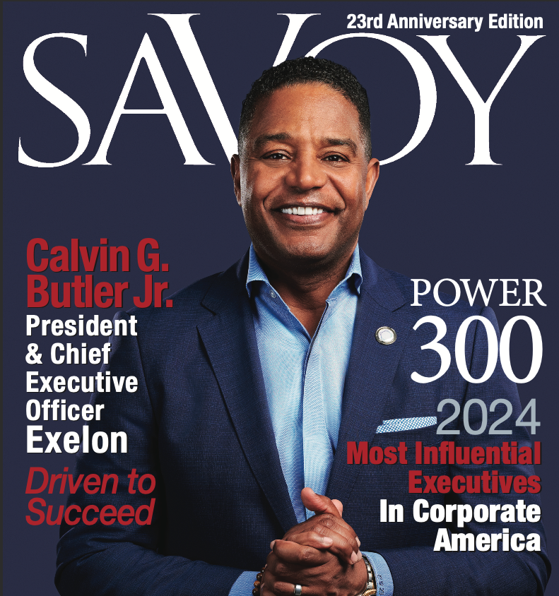 Exelon's tweet photo. Congratulations to Exelon CEO @calvingbutler &amp; EVP, Public Policy &amp; Chief External Affairs Officer @CHonorableEsq, named to @savoynetwork’s 2024 Most Influential Executives in Corporate America. We’re proud to see Calvin representing Exelon on the cover! https://t.co/BUlp5CtKTo https://t.co/gbXVIx3gJN