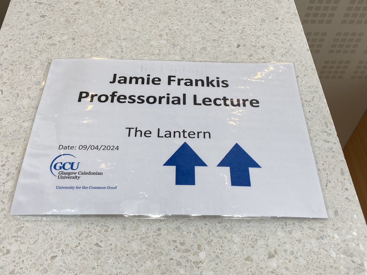 Really enjoyed Professor Jamie Frankis Professorial Lecture on ‘Sex & Drugs & all that Jazz’ @GCUSHLS @GCUReach @JamieFrankis 
Fantastic to see so many @CaledonianNews staff in one room, alongside my #healthpsychology and EDI interests combined in such an inspirational lecture