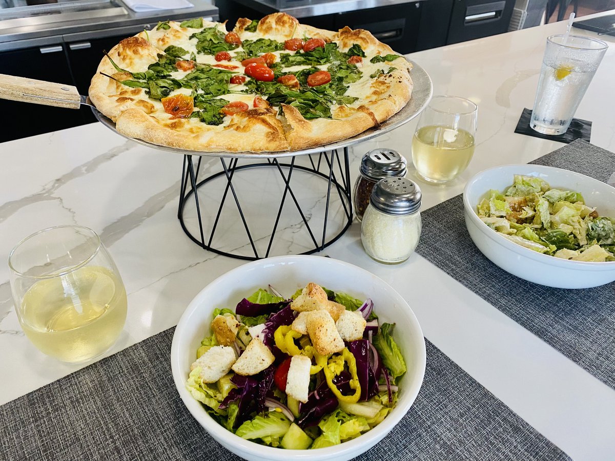 Join us for our TWOS-DAY special! 2 glasses of house wine or draft beer 2 small house caesar salads 2 topping 12-inch DIY pizza ONLY $35!!!! #fattoamano #italianfare #twosday