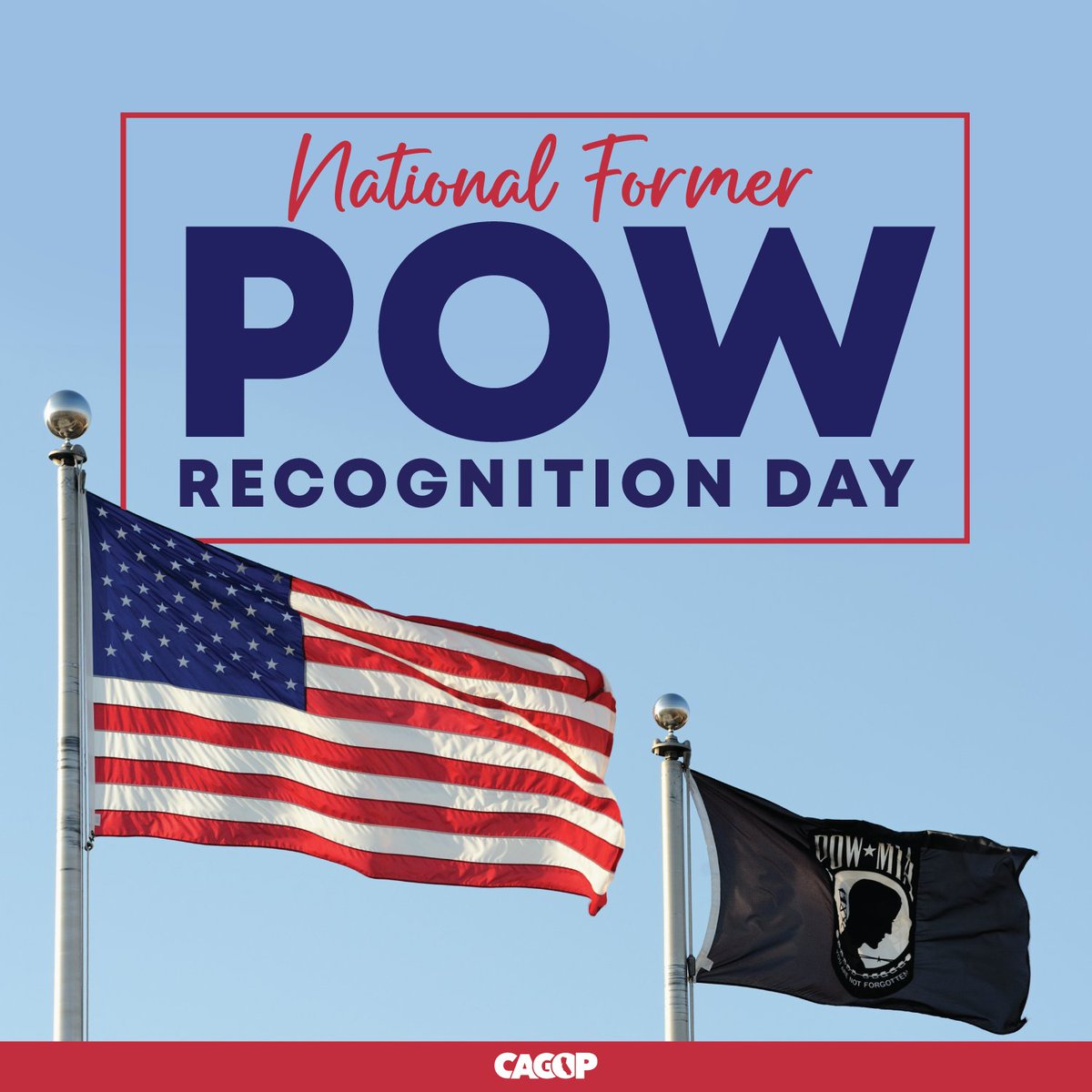 Today marks National Former POW Recognition Day, when we honor those who served our great nation and survived often unspeakable conditions.  We will never forget your sacrifice. 🇺🇸