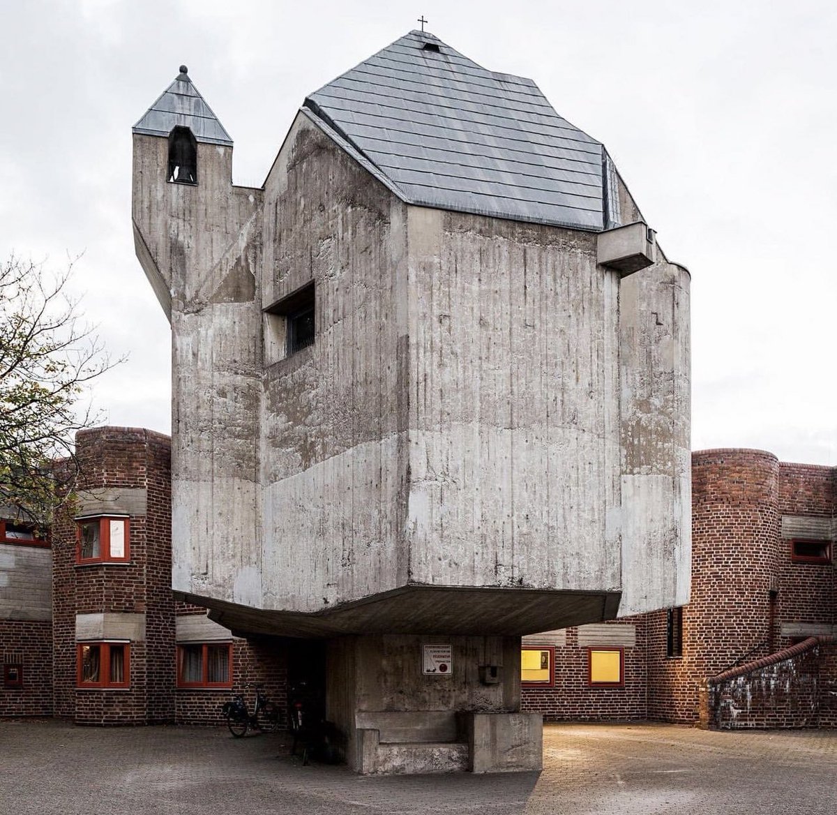 St Hildegard's chapel by Gottfried Böhm (1962), Düsseldorf, as captured by Stefano Perego