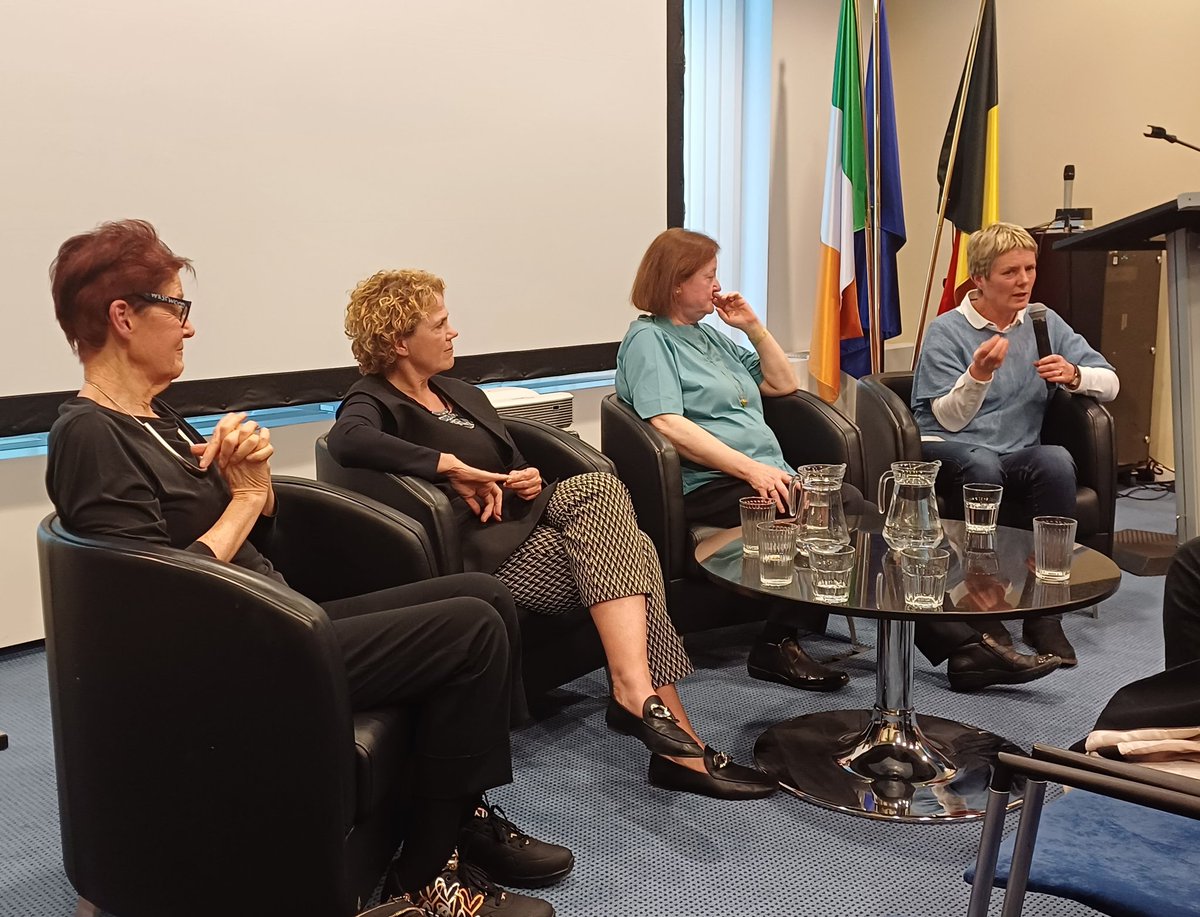 Big #Equality discussions in heart of Europe...thrilled to join @ailbhes @goggshealy Orla Howard @IrelandRepBru to reflect on lessons of #MarriageEquality to protect rights today...@CommunityFound