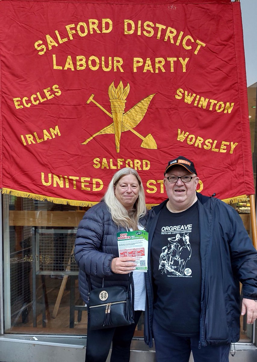 Proud to be supporting friend and colleague ⁦@Michele4PandC⁩ ⁦@UKLabour⁩ candidate for ⁦Pendleton & Charlestown Ward. A strong trade unionist who fights for workers rights, recently re elected as ⁦@unisontheunion⁩ Branch Secretary ⁦@SalfordUni⁩
