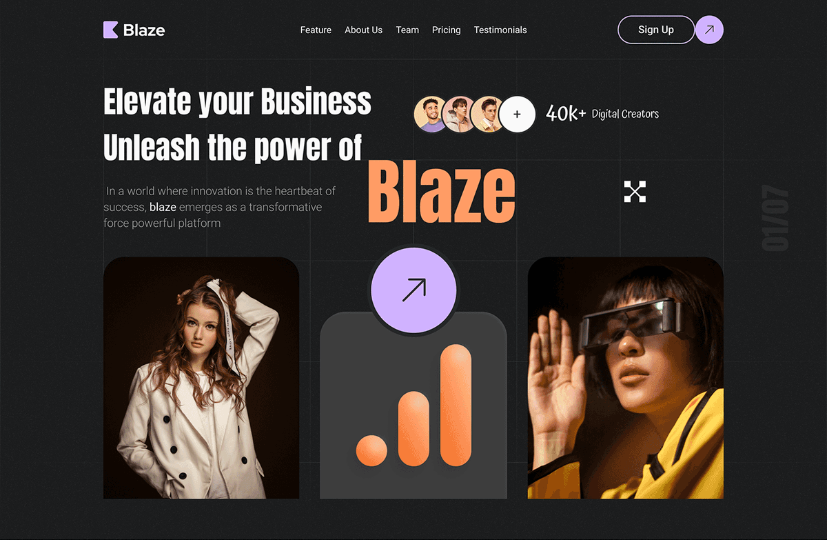 Agency Landing Page -Blaze

Take a look at their incredible accomplishments at elegen.co

Go to view full-page: lnkd.in/ejWsxWpC.

#saas #saasmobile #mobileapp #uidesign #uiux #webdesign #websitedesign #saasdesign #saaswebsite #fintech #financial