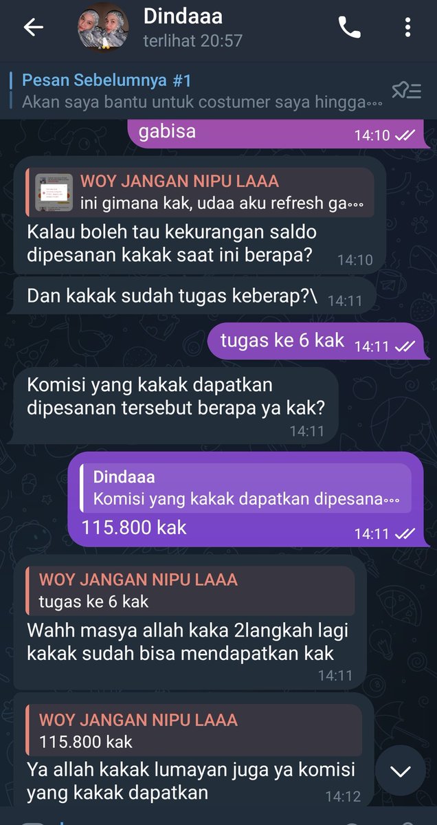 sweetieloop's tweet photo. bisa diliat yaa ini selalu kekurangan saldo dan itu makin gede, alih2nya aku bakal dapet reward dari dia, dan dia sampe yakinin aku jga klo uangnya bnrn bisa ditarik TAPI NYATANYA GA😭😭😭#freelancebodong #penipuan #penipuanfreelance #zashop https://t.co/TaOOseV5Cr
