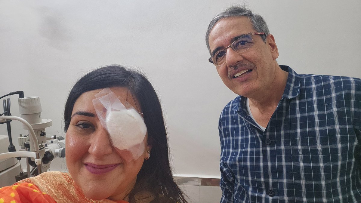 Mildly injured my eye during campaigning today. Thank you Dr. Neeraj Varma ji of Moti Nagar, for taking care of me and patching me up. #pirateswag @BJP4Delhi @BJP4India