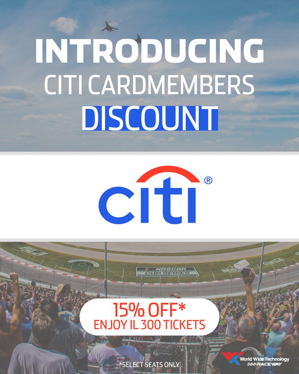 Are you a @citi card holder? It is your time to shine! Receive 15% off select seats for the Enjoy IL 300 weekend just because you are a valued Citi Preferred member! Claim your tickets>> loom.ly/ozNow3Q