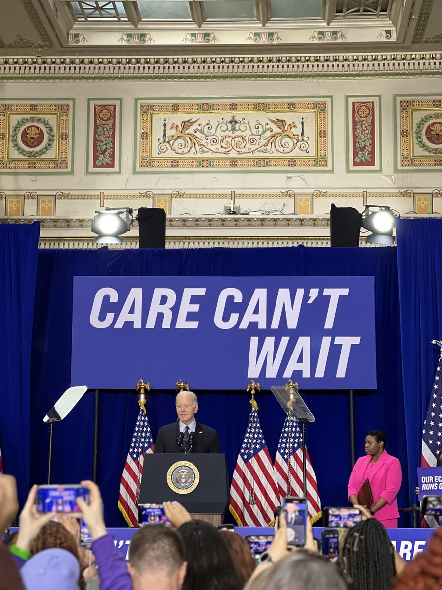 'Care workers and caregivers are critical to our families and to the entire economy. If we want the best economy in the world, we have to have the best caregiving economy in the world!' @POTUS #TheCareEconomy