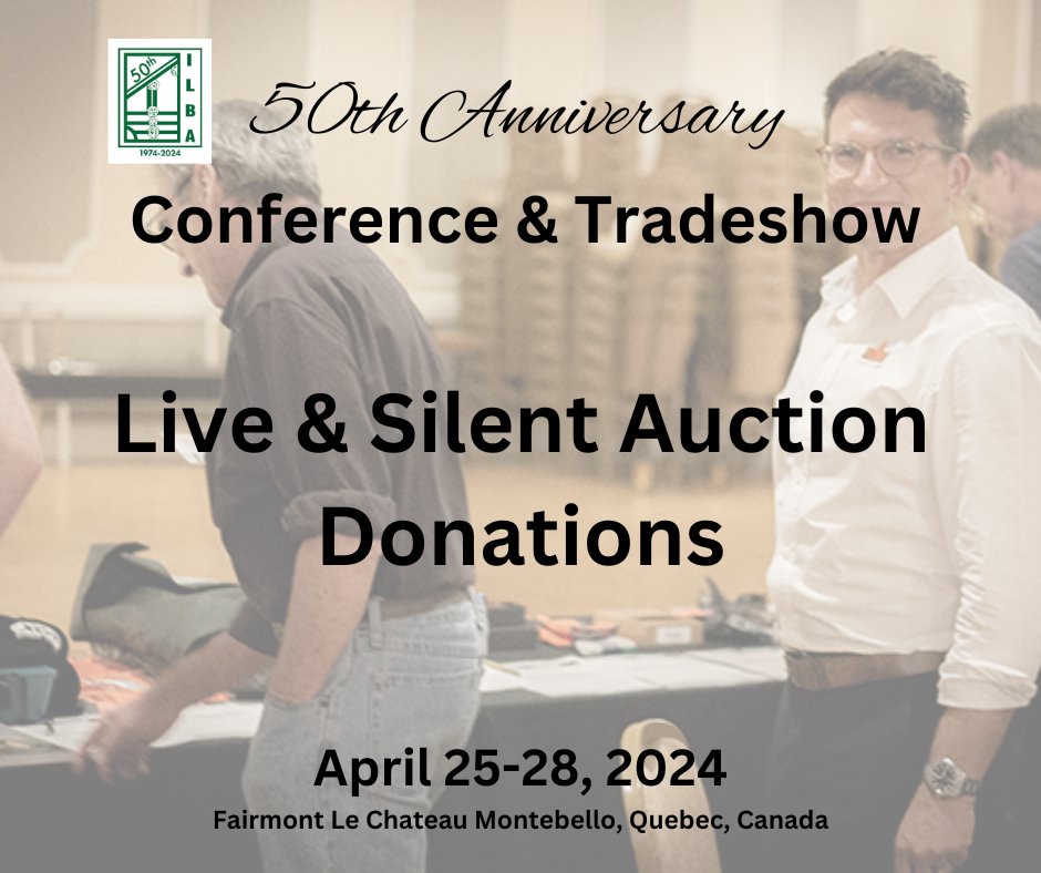 LogBuildersILBA's tweet image. Live &amp;amp; Silent Auction Donations Help Support the Log Home Industry: 
By donating to the ILBA auction, you contribute to the sustainability and growth of the log home industry. 
#FairmontLeChateauMontebello #ILBA50thAnniversary #ILBAConference2024