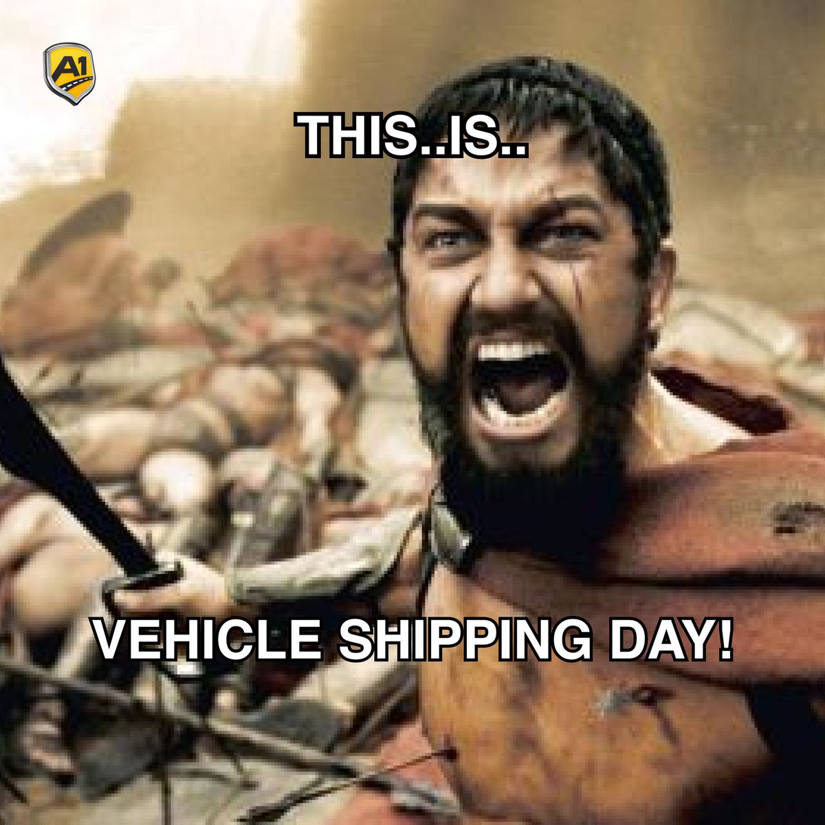 When you realize its your vehicle shipping day! ⚔️ 

Let A1 Auto Transport handle your vehicle transporting and experience hassle-free shipping journey🚚 

👉 Free shipping estimate: a1autotransport.com 

#A1autoservices #ontheroadagain #a1autotransport #transport #carmoving