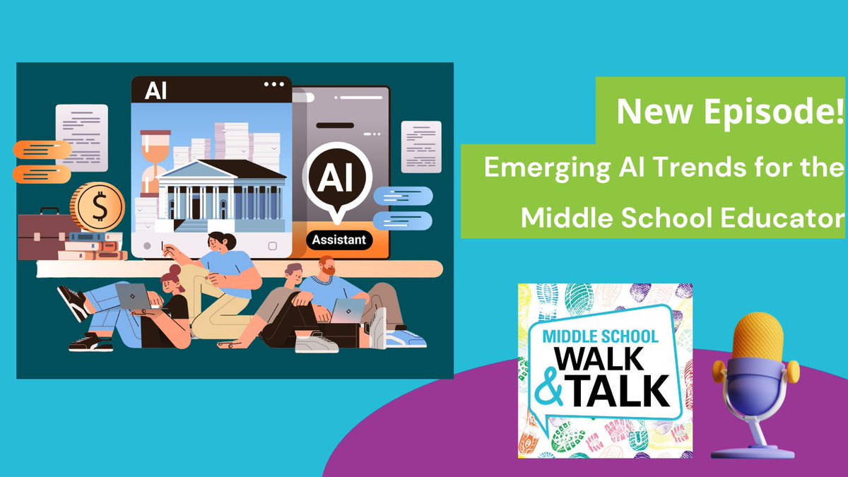 Whether or not you've begun to explore the capabilities of AI, your students certainly have. How can educators help students leverage AI to deepen their learning? Find out on our latest episode of Middle School Walk & Talk.   okt.to/aHSsEN