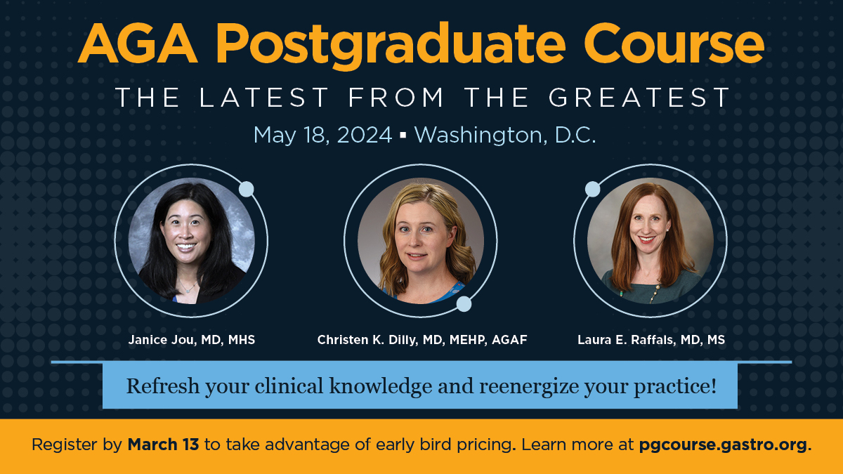 Don’t miss new advancements on early detection of #CRC and pancreatic cancer plus how #AI is used to prevent GI cancers at the AGA Postgraduate Course at @DDWMeeting. Get the details ➡️ ow.ly/uo7J50Qu7SH