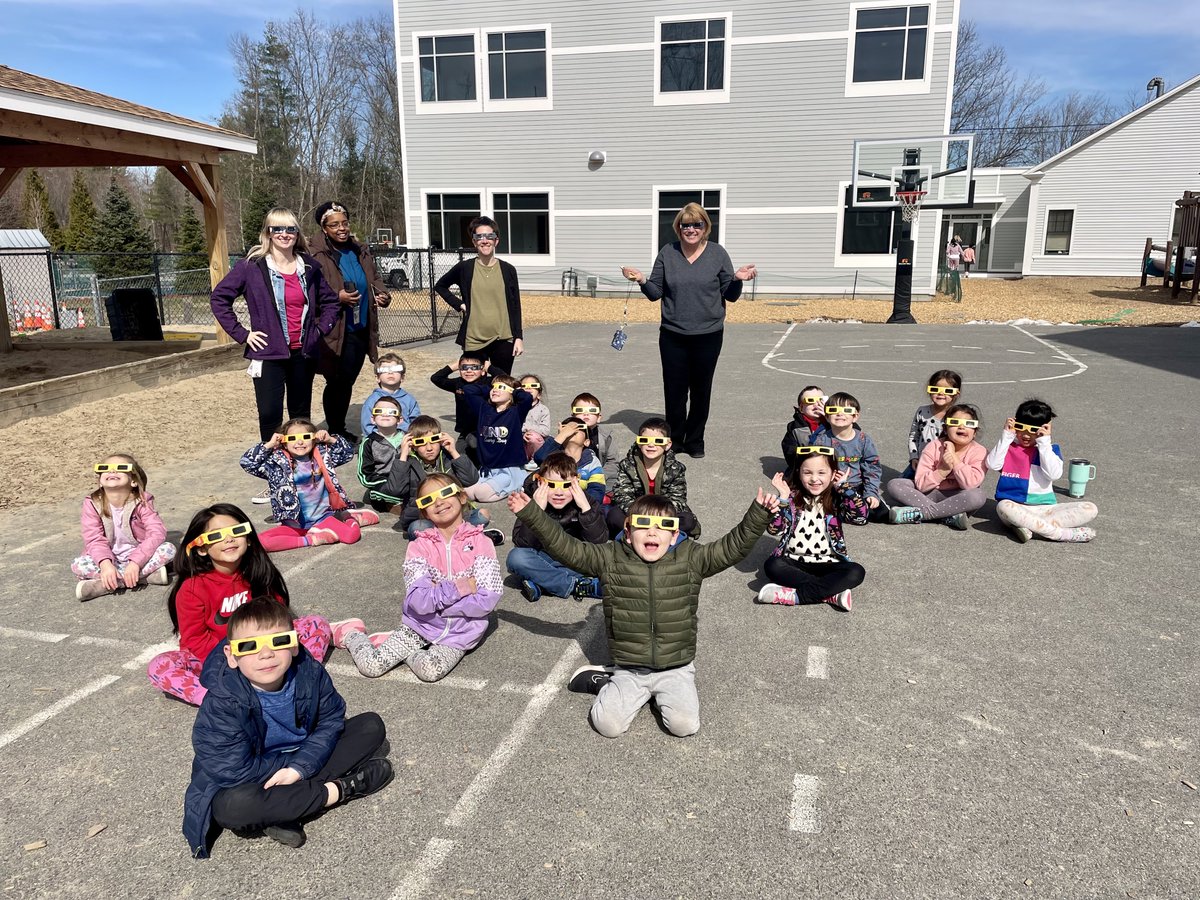 What a wonderful afternoon!
We extended our school day yesterday to gather on the field to watch the eclipse as a community, inviting parents, teachers, and students to take some glasses and look up! #eclipse #eclipse #community #communityevent