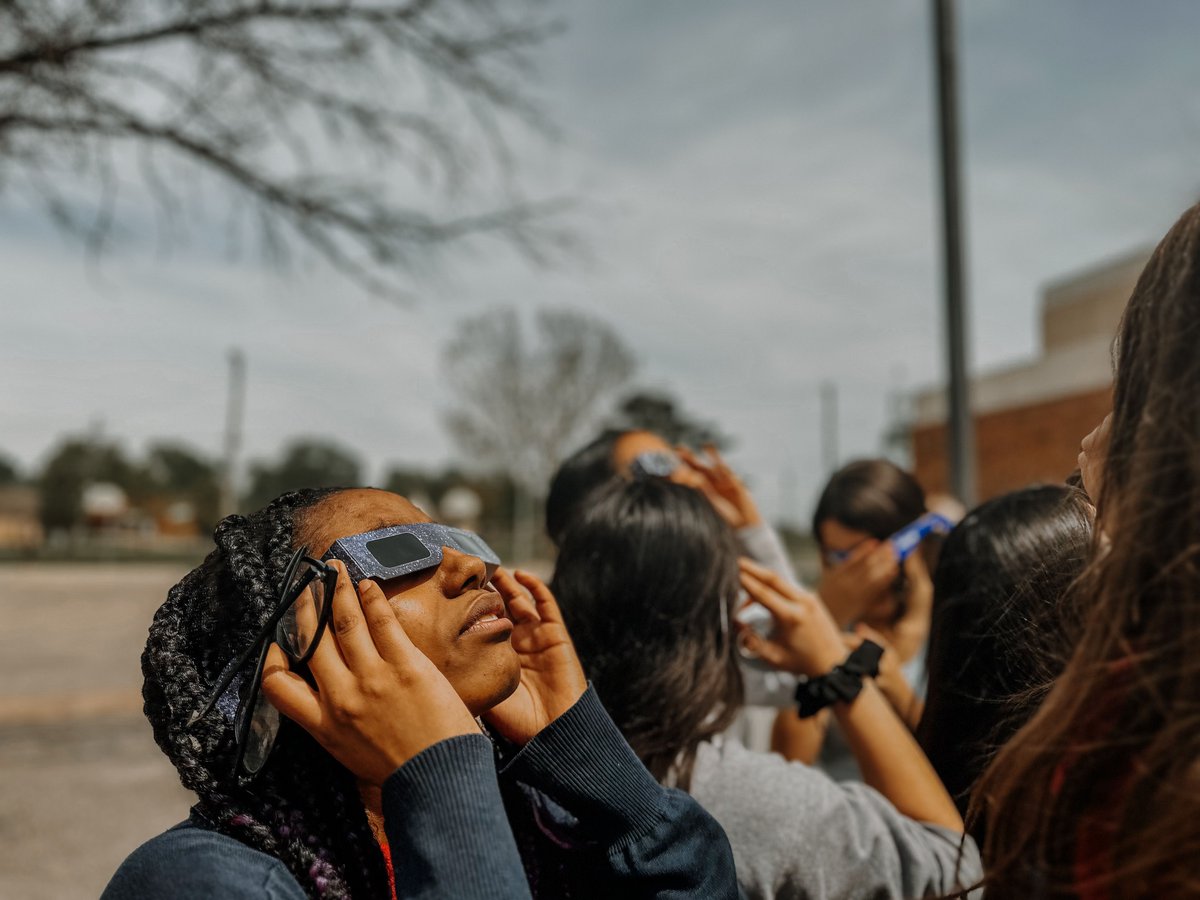 Yesterday's eclipse gave our students a COSMIC opportunity to experience something super STELLAR with their friends. Lots of great conversations about the eclipse and science! #ChargeUp #SuccessTPS