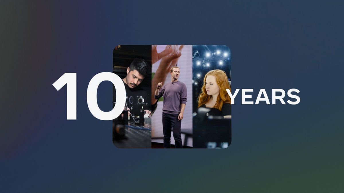 Innovation isn’t always easy, but if Reality Labs turning 10 has taught us anything, it's that there is power in believing ✨ Join us in celebrating a decade of futuristic research and groundbreaking products paving the way for the next computing platform bit.ly/4axl0pV