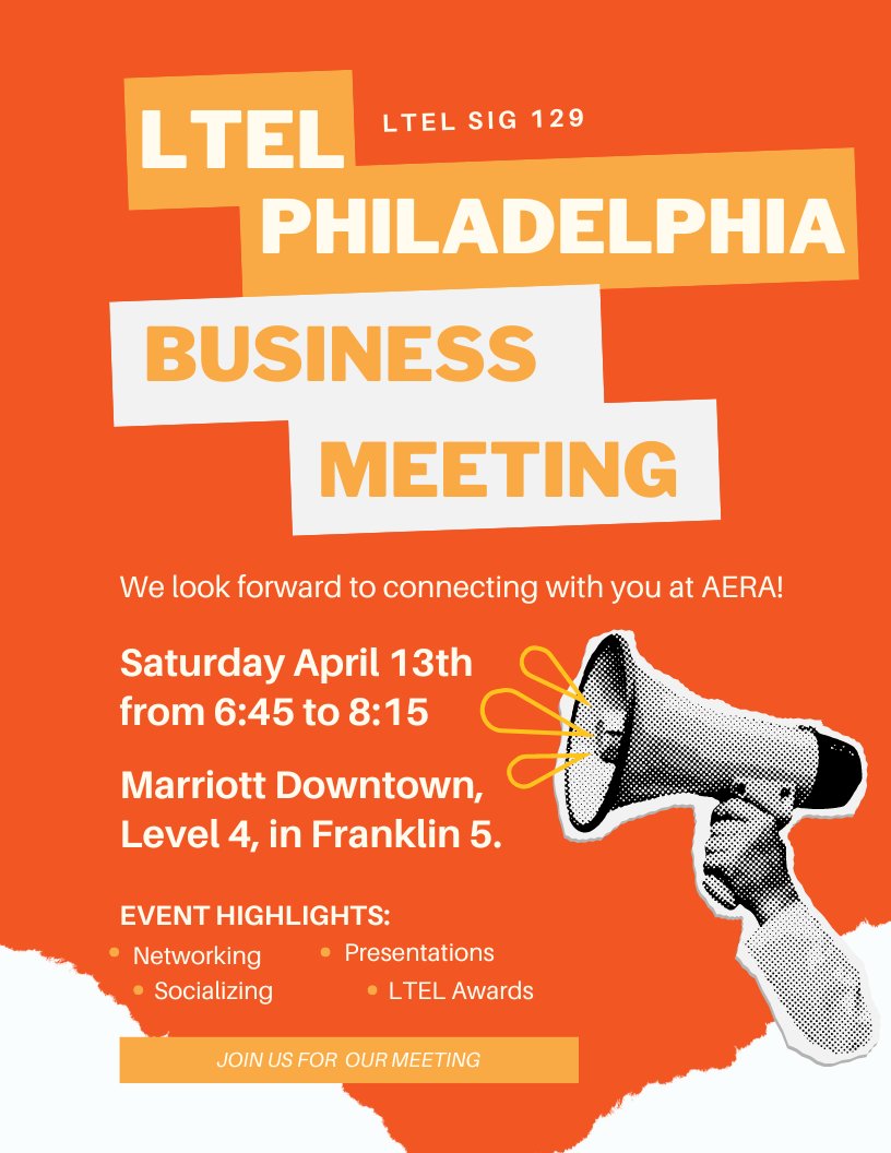 Join Us For Our LTEL Business Meeting This Saturday.