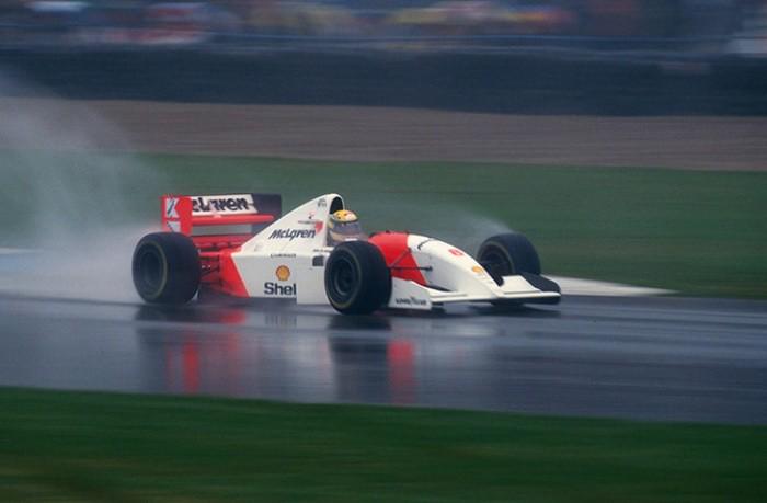 The Rain Master. European Grand Prix, Donington, 1993. @DoningtonParkUK 📸© Sutton Images. #RememberAyrton #Senna