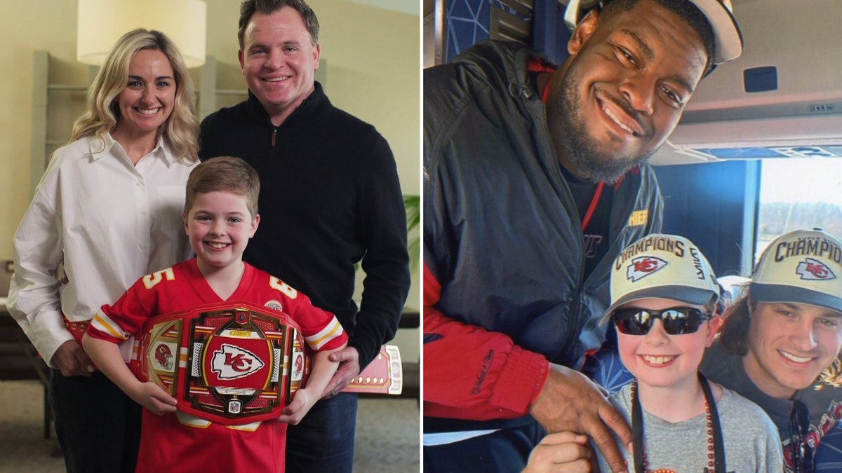 WWE's tweet image. During a moment of tragedy and heartbreak, it was the heroics of Trey Smith who rose to the occasion, using his Chiefs WWE Championship to help calm young fan Joey Borgonzi during the shooting at the Super Bowl parade earlier this year. 

Fox Sports' Tom Rinaldi narrates The Gift…