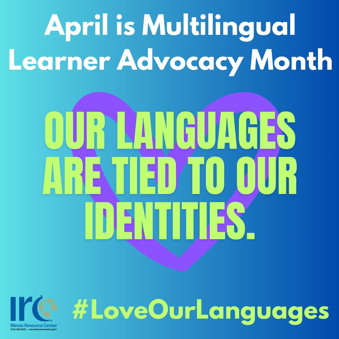 All April long, we honor and celebrate the advocacy work in serving & supporting multilingual learners, families, and communities. We #LoveOurLanguages