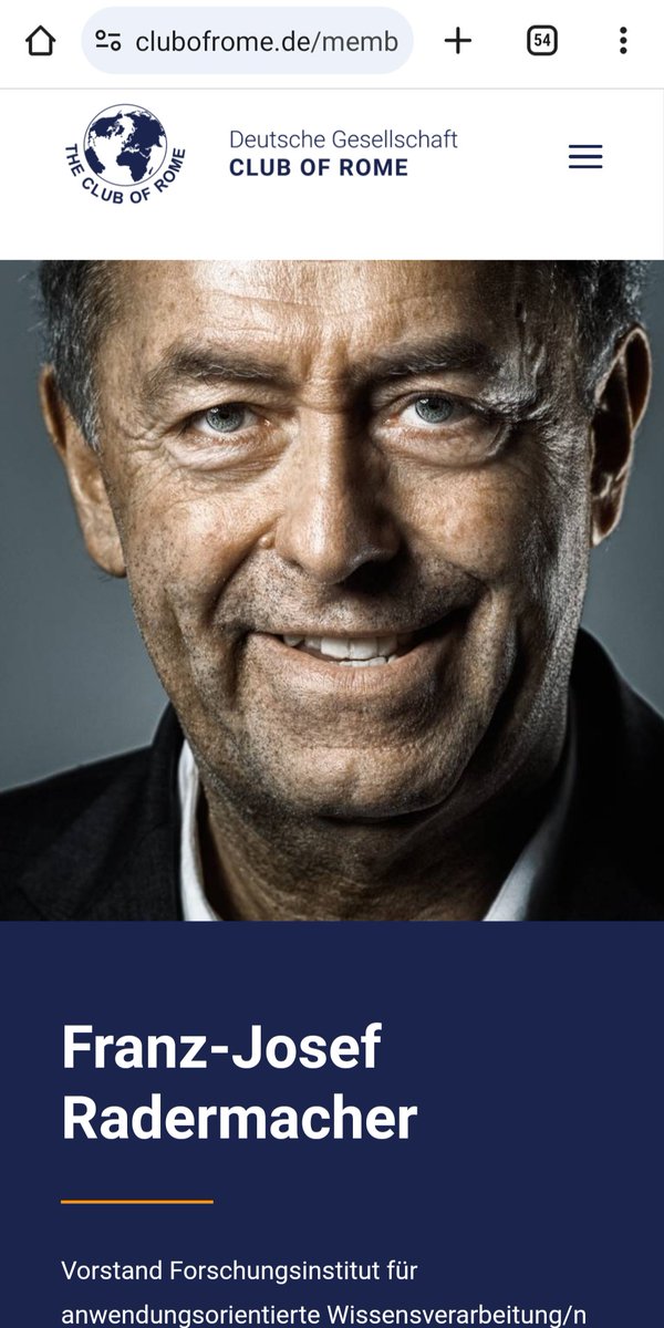 WarumDarum69's tweet photo. Immer wieder ein Klassiker. 2013. #ClubOfRome Mitglied F.J. Radermacher.
Hören Sie zu. Er gibt Ihnen einen super Ratschlag für die Zukunft 😉 https://t.co/UuOUWfLtMf