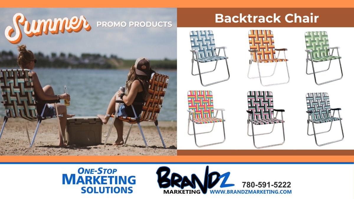 The old school favourite, back and better then ever. Made with durable fabric and strong aluminum tube, this chair is compact and lightweight making it easy for carrying and comfortable for relaxing. We can add your logo - contact us for a quote. #chair #summerpromo