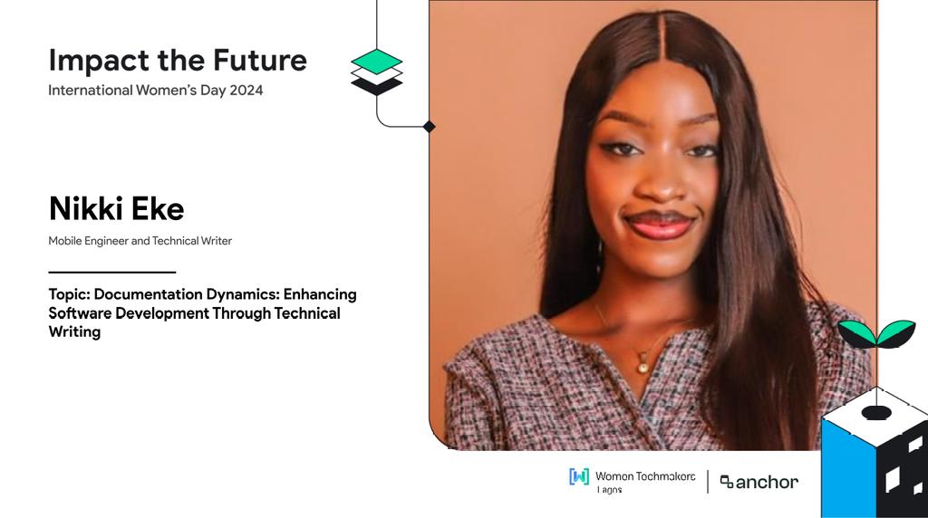 Thrilled to announce that Nikki Eke, a distinguished Mobile Engineer and Rive Ambassador specializing in Technical Writing, will be taking the stage at the WTM Lagos IWD event. 📝 Dive into the world of documentation dynamics as she shares insights on how technical writing can…