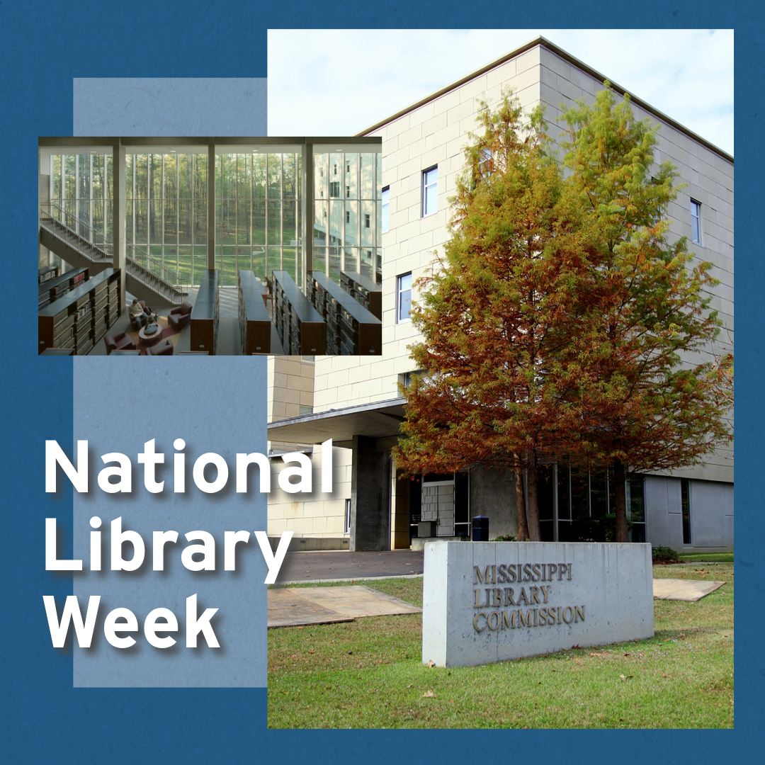 Celebrate your local public library during #NationalLibraryWeek! They offer books, movies, computer services, online reading services, copy services, and so much more. Check in with @MSLibraryComm for a directory and services: mlc.lib.ms.us