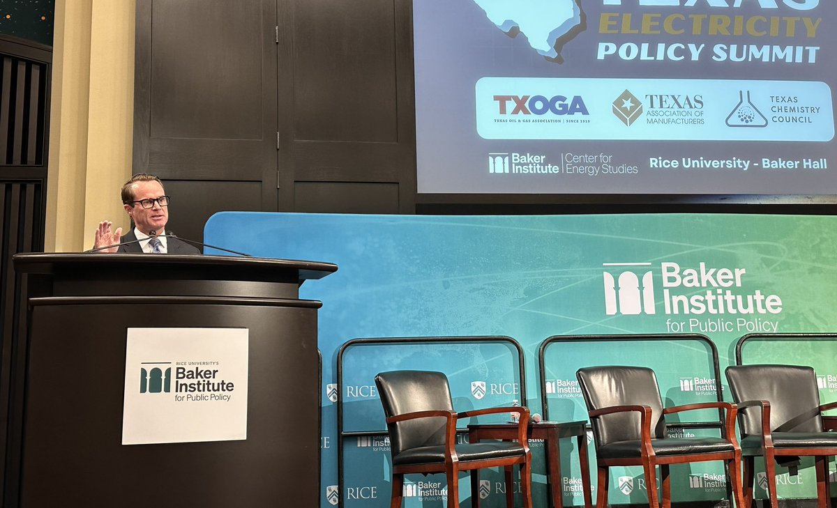 House Speaker @DadePhelan addresses attendees at the Texas Electricity Policy Summit, stressing the need for greater investment into infrastructure to meet growing energy demand. #txlege #txenergy