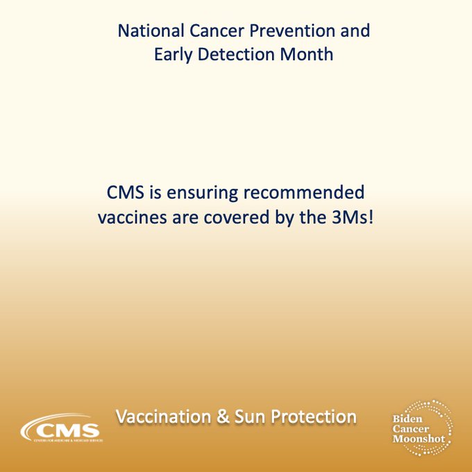 CMS is making sure recommended vaccines are covered by the Three Ms!