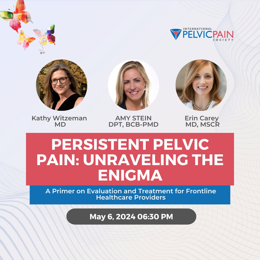 Don't miss out on this awesome upcoming webinar! Join experts in the field of pelvic pain for a primer on evaluation and treatment for frontline healthcare providers! Register now: us02web.zoom.us/meeting/regist…