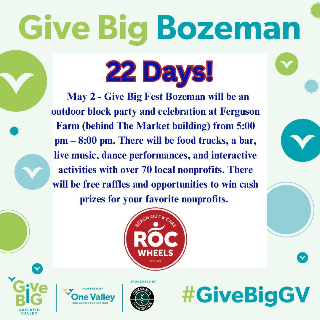 Join us for fun and fellowship at GiveBig Fest, May 2nd!❤️👨🏻‍🦼🙏

#charity #givebig #grateful

rocwheels.org/give-now/