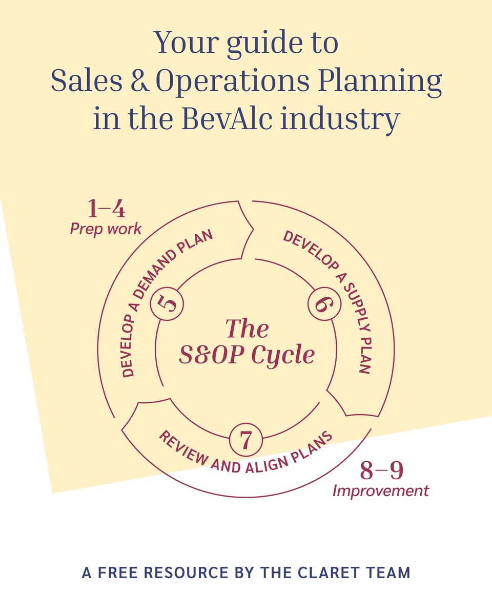 Need help with inventory management, decision-making, and collaboration in the fast-paced beverage alcohol industry?

📚 Get the FREE Sales and Operations Planning Guide
claret.la/43PG6NO

#BeverageBusiness #BevAlc #BeverageApp #Planning