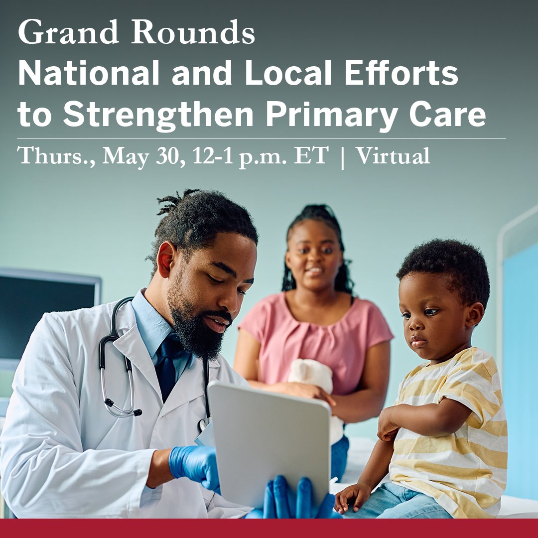 The field of primary care reliably demonstrates improved health outcomes, health equity, and health care costs, primary care financing is declining. Join us to hear experts discuss lessons learned in advancing policy and programs. Learn more and register: hubs.li/Q02shf_y0