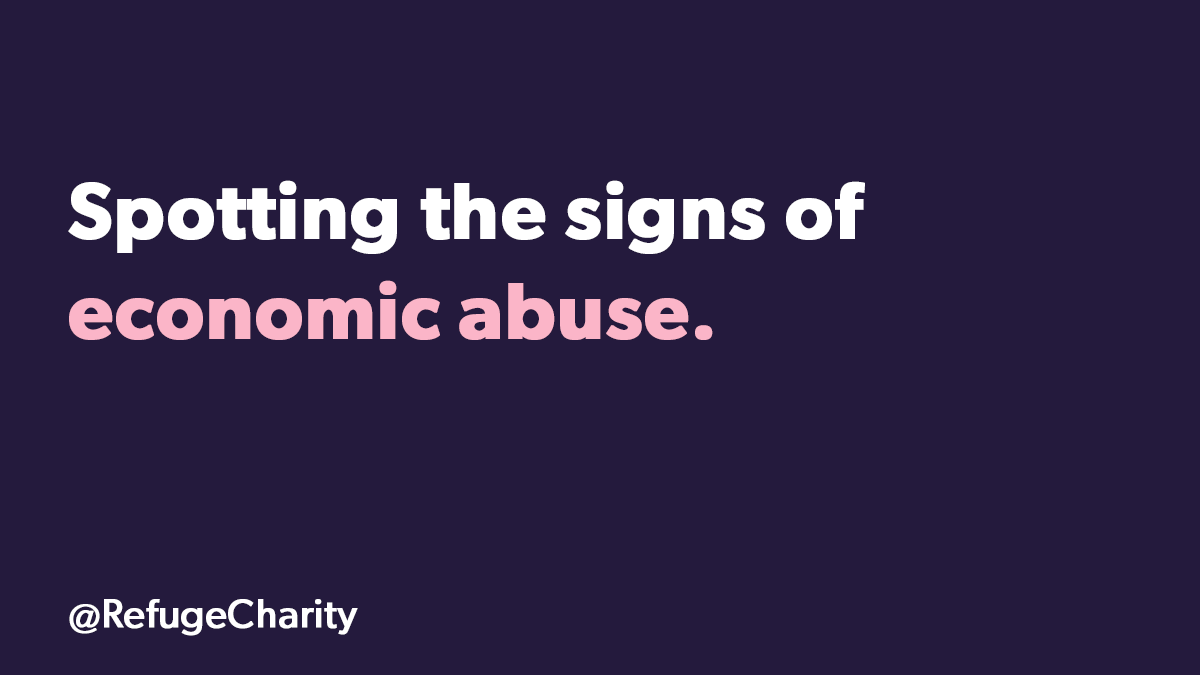 Deciding big purchases together is normal in relationships but what if you have to check every little spend with your partner? This can be a sign of #EconomicAbuse. Find out what signs to look out for: refuge.org.uk/i-need-help-no…