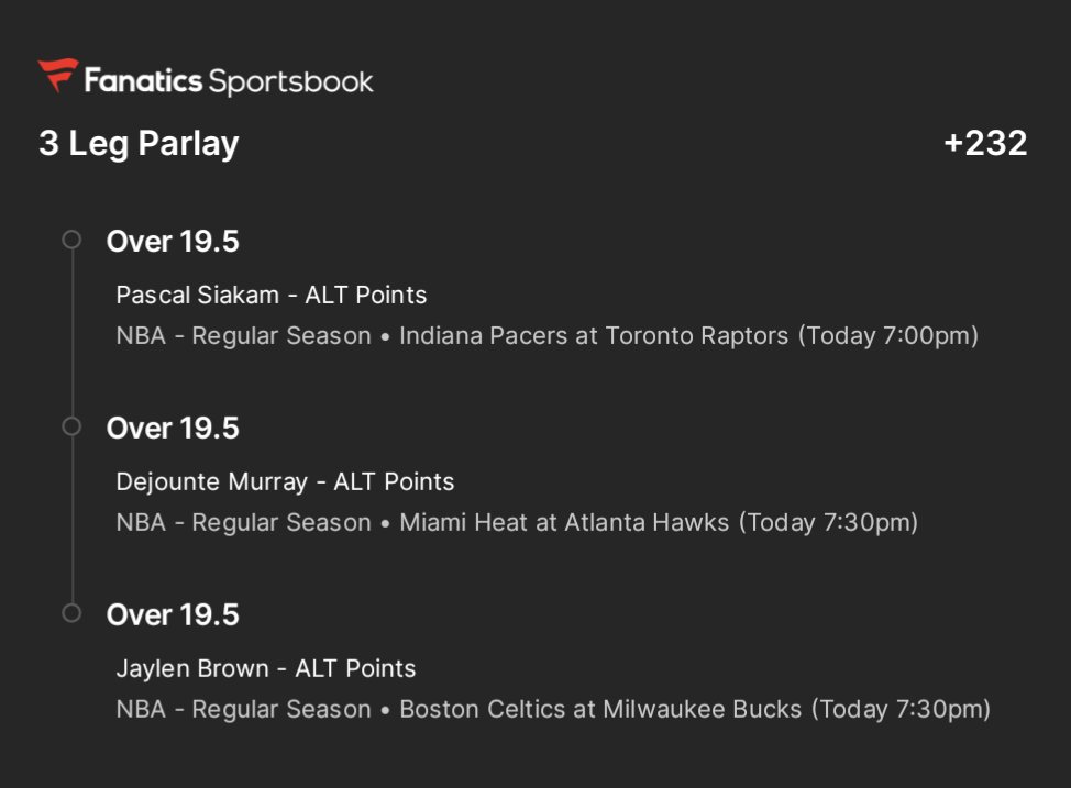 TheSportsAddic's tweet photo. 🏀 NBA parlay 🏀

Great spot for all 3 players to cash!! 

Show some love if you are tailing
👉 LIKE COMMENT RETWEET 👈

#NBAtwitter #GamblingTwitter #gamblingX https://t.co/OE4ssUxQSj