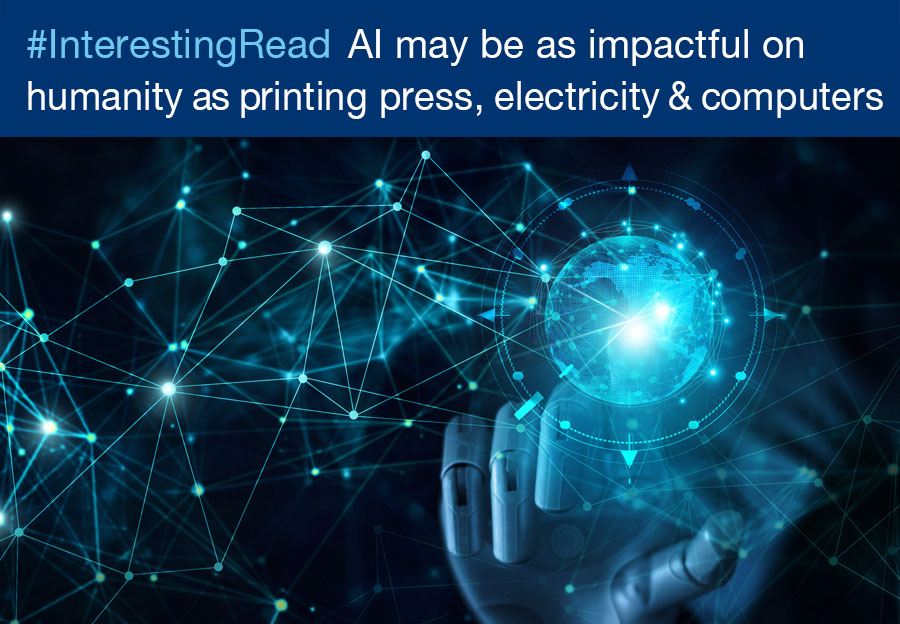 #InterestingRead Jamie Dimon says AI may be as impactful on humanity as printing press, electricity and computers

ow.ly/3AL650RbAOz

#chatpgt
#datascience
#security
#cybersecurity
#logic
#ai
#artificialintelligence
#banking
#technology