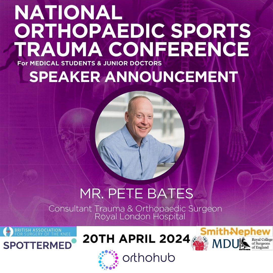 ‼️🚨Announcement 🚨‼️ We are pleased to announce @kashakhtar and @petebates , Orthohub’s presenters have been invited as guest speakers at the National Orthopaedic Sports Trauma Conference! @BLOrtho @kclorthosoc Tickets are selling fast 🔥 qmsu.org/event/19665/