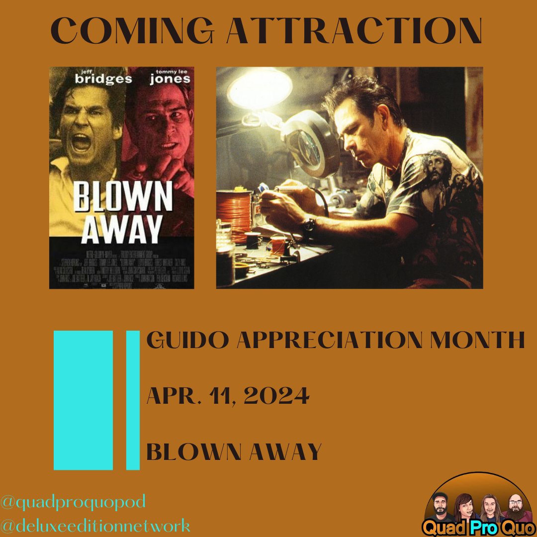 🔥 HOMEWORK ALERT 🔥

Matt's pick for Guido Appreciation Month is Blown Away. Find it this Thursday wherever you podcast.

🔥 LINK IN BIO 🔥

#comingsoon #blownaway #jeffbridges #tommyleejones #accents #podcast #podcasting #podcastlife #podernfamily #filmpodcast #indiepodcast