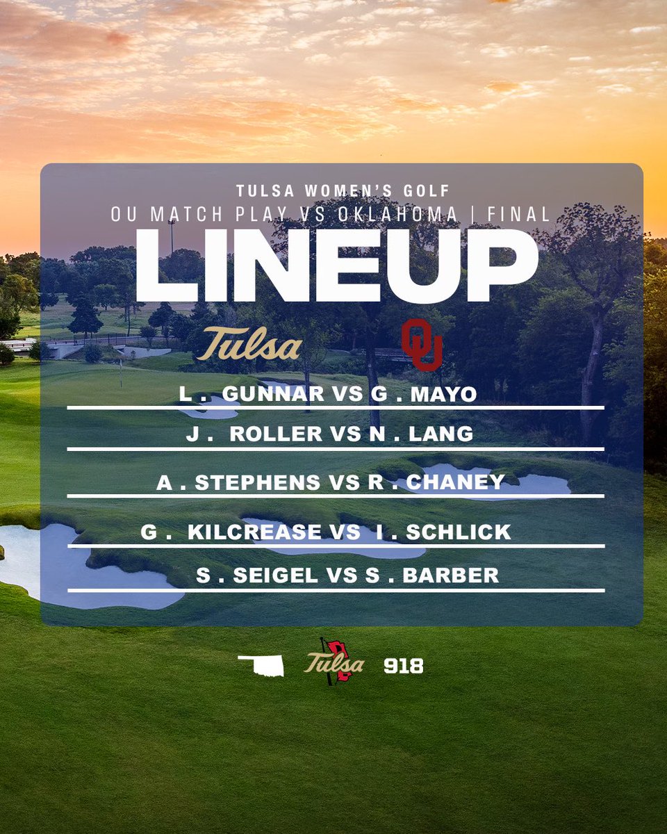 TulsaWGolf's tweet photo. That’s a DUB! On to the final round against Oklahoma. 

#ReignCane https://t.co/2eLYSfC0FS