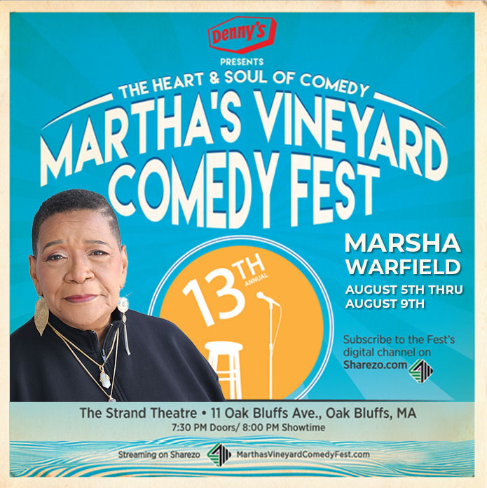 Want to know what happens when Upper Ghetto meets lobster rolls and beach parties? Come check out Marsha Warfield at Martha's Vineyard from August 5 through August 9! The comeback continues! 🎉 #MarshaWarfield #StandUpComedy #ComedyQueen #Stardome #LiveComedy #MustSeeEvent