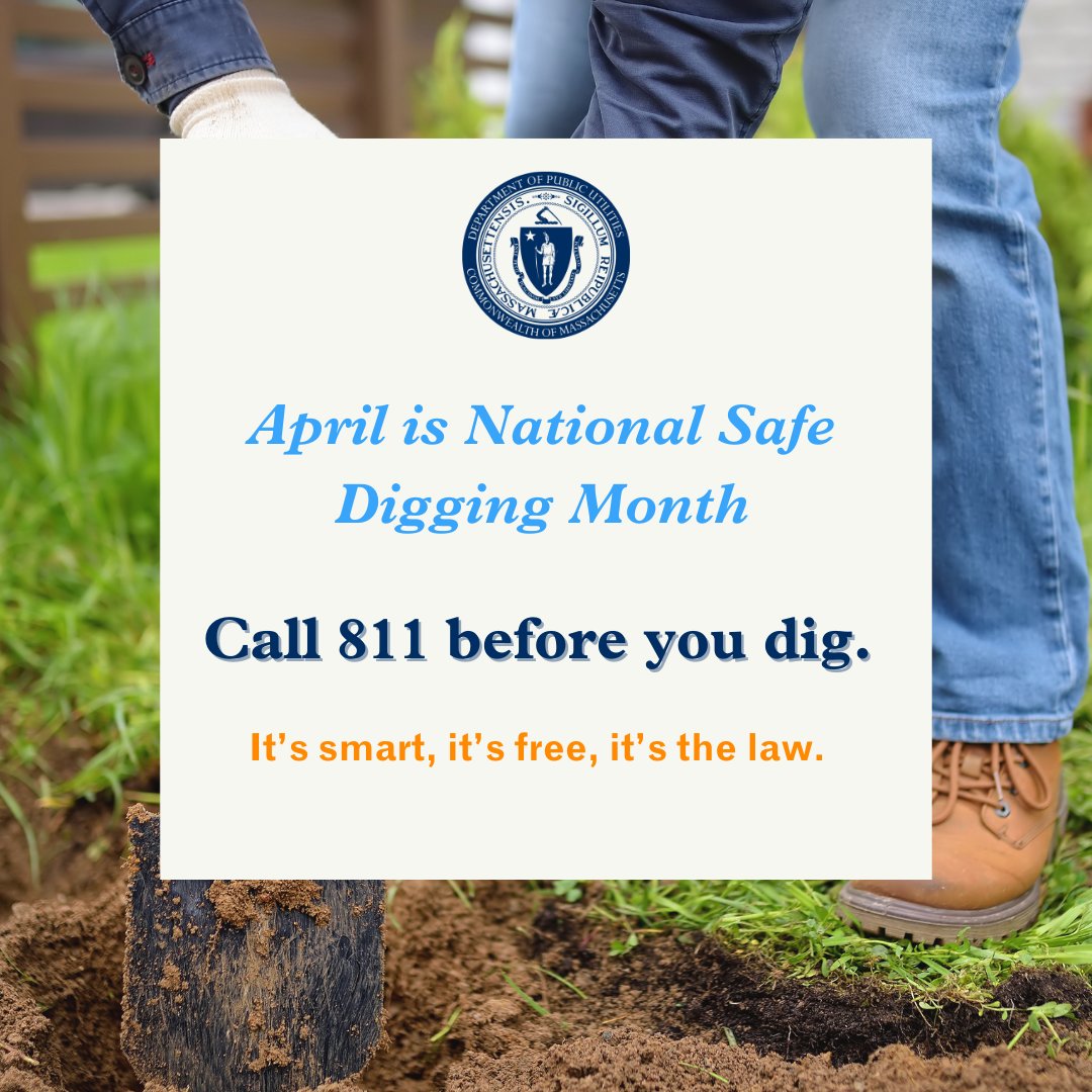 Whether you're a professional or homeowner working on that outdoor project that's been on your to-do list for forever, call @DigSafe1 before you start to dig. Damage to underground lines can be costly, hazardous, and disrupt service. Know what's below. Call 811! #SafeDiggingMonth