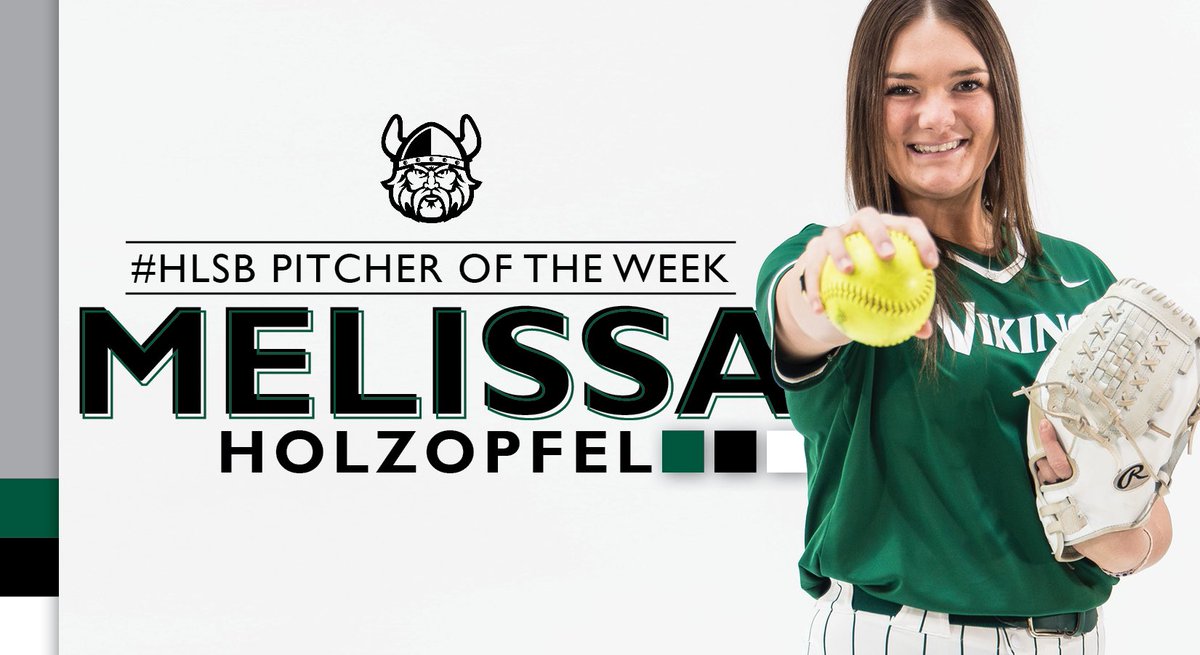 Congratulations to Missy on taking home @HorizonLeague Softball Pitcher of the Week honors!! #GoVikes💚