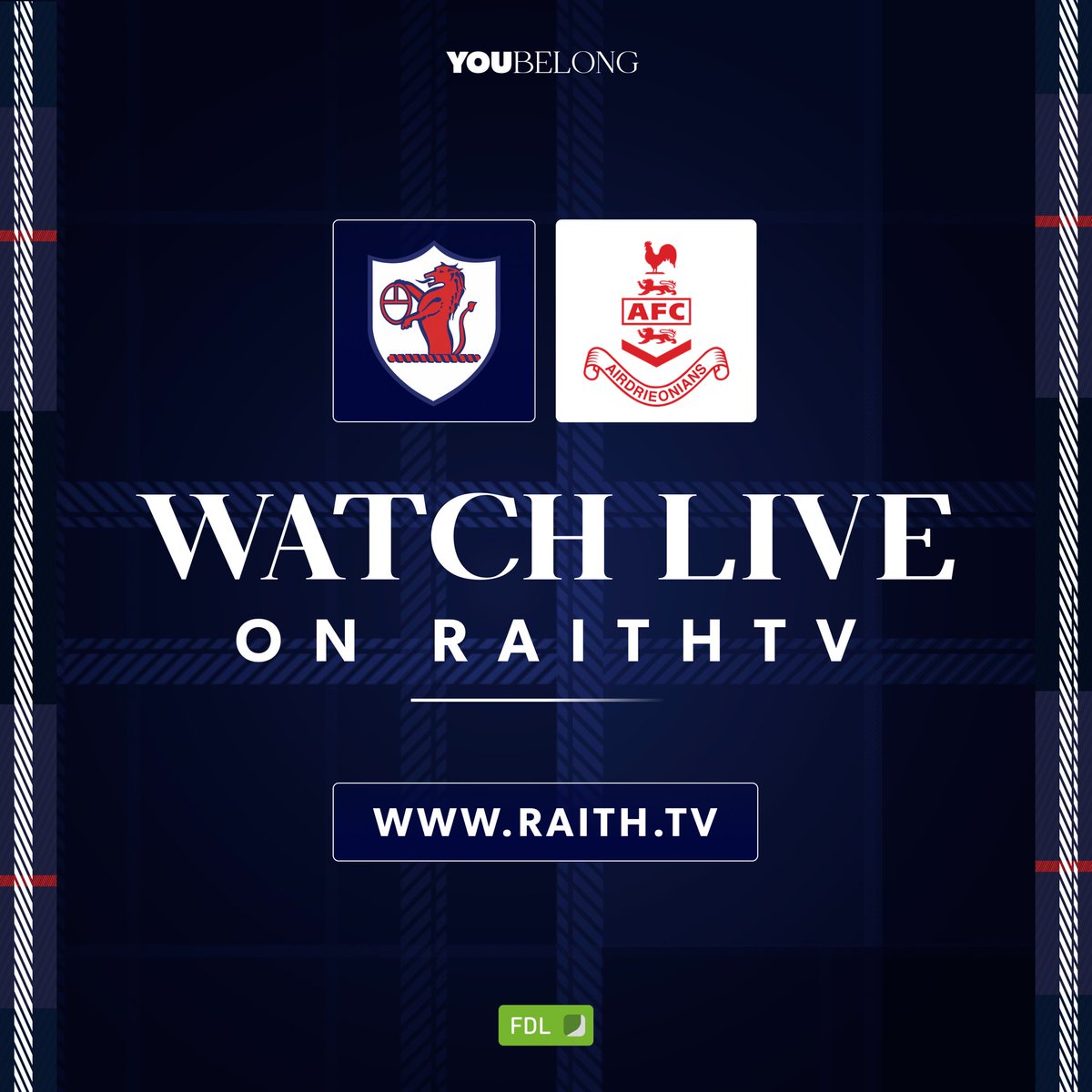 Can’t make it tonight but want to watch?

Our match vs Airdrie will be streamed live on RaithTV.

Watch in the UK for just £15 on PPV, or abroad with our international subscription:

📺 bit.ly/WatchRaithTV

#YouBelong