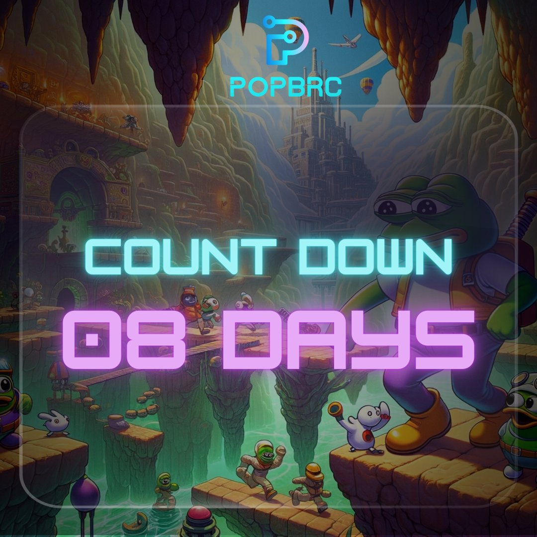 Countdown: 0️⃣8️⃣ days until the launch of #PopBRC!

Only 08 days left, users can experience the first game ever apply the Proof-Of-Play concept with no inflation mechanism 🎮 

#PopLaunch #PECL #POP #ProofOfPlay #Airdrop