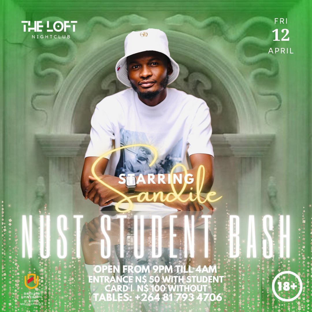 Dear Students, Join us this coming Friday @theloft for our welcoming bash, See you there!💃🏽👏🔥🥳