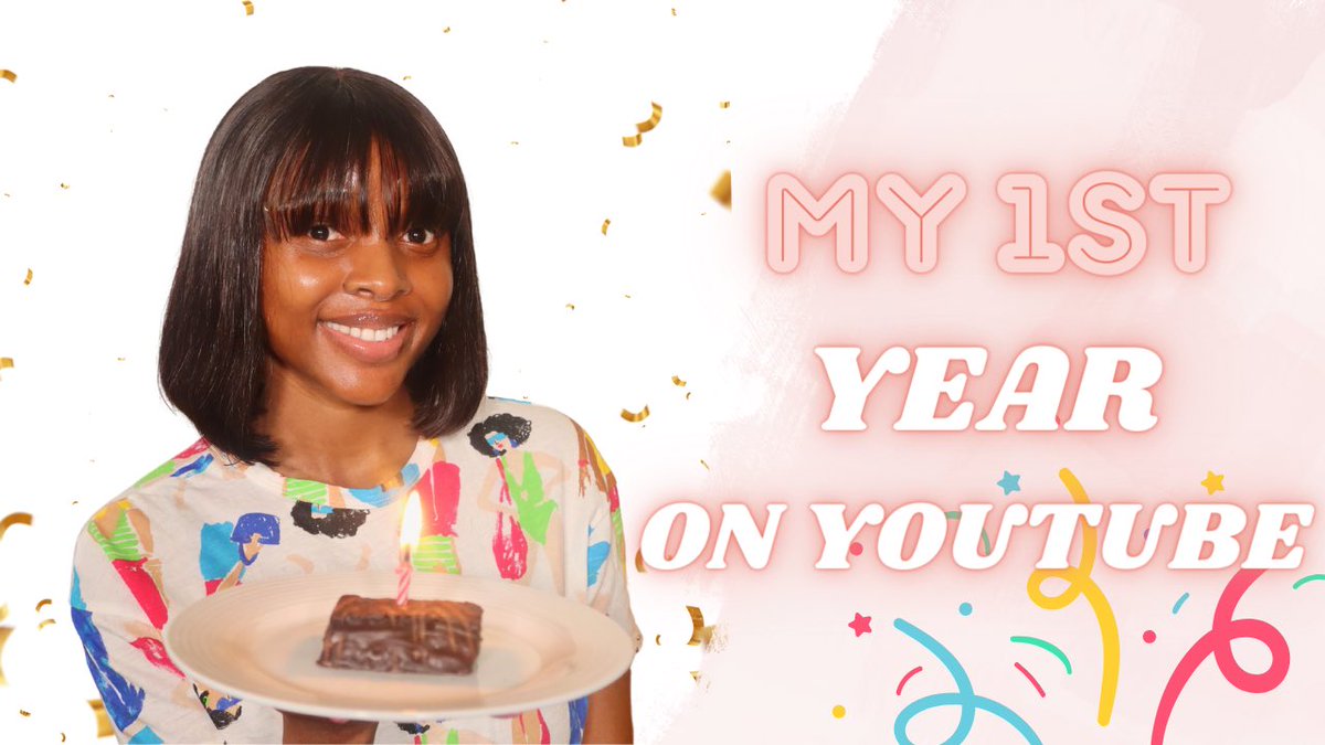 youtu.be/JF90rL0Z-KQ?si…

One year on YOUTUBE today. Thank you JESUS. There’s a new video on the channel talking about the journey so far. Please watch, subscribe, leave me a comment and share. Thank you.

#YouTube #AnniversaryCelebration #YouTubers