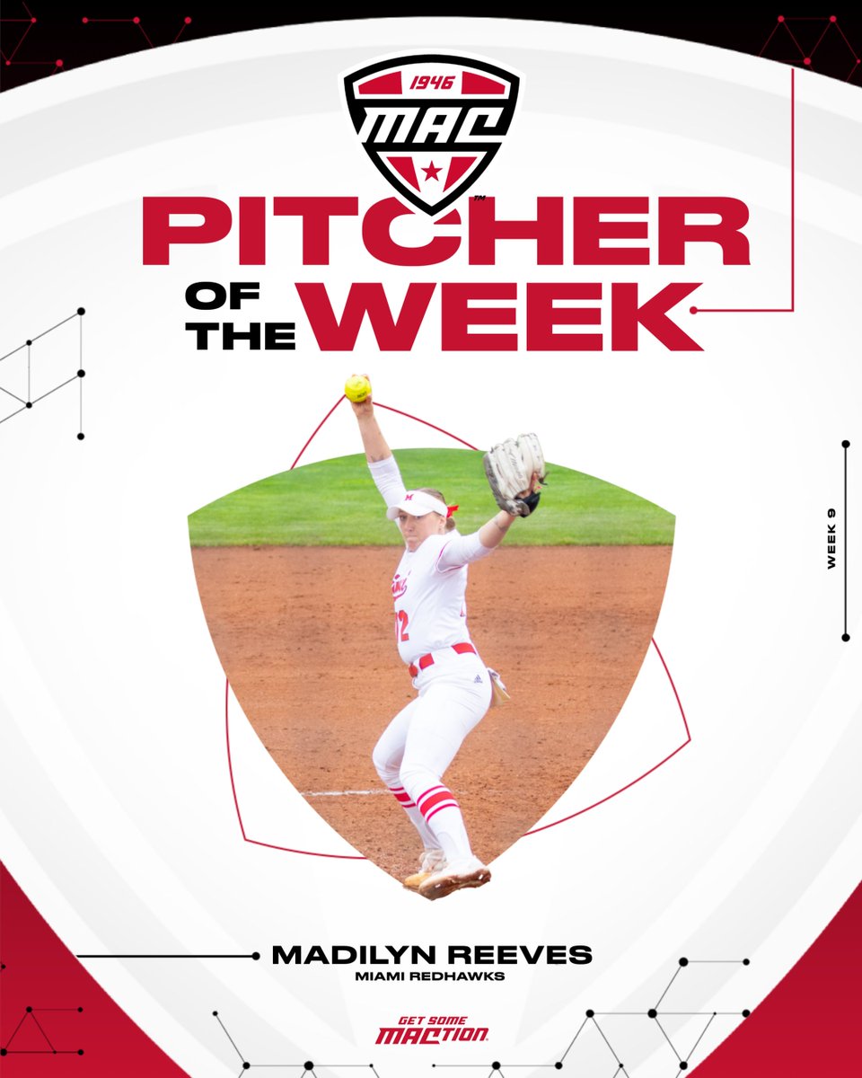 Reeves got the shutout win in game one to get last week's doubleheader started off. She did not allow a single hit and gave up only three free passes. She did not allow a single run to cross the plate. The freshman struck out three batters in the game. On the week she led RedHawk