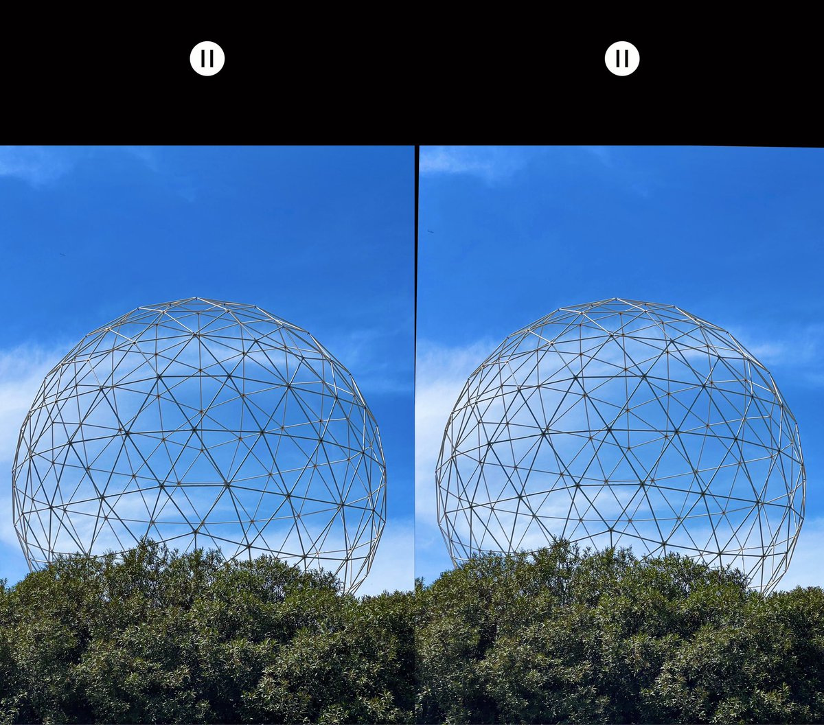 A stereoscopic 3D photograph of a geodesic dome, near Mosta in #Malta. Here’s how to view this to see the 3D depth youtu.be/_HdoPnvChe0?si…