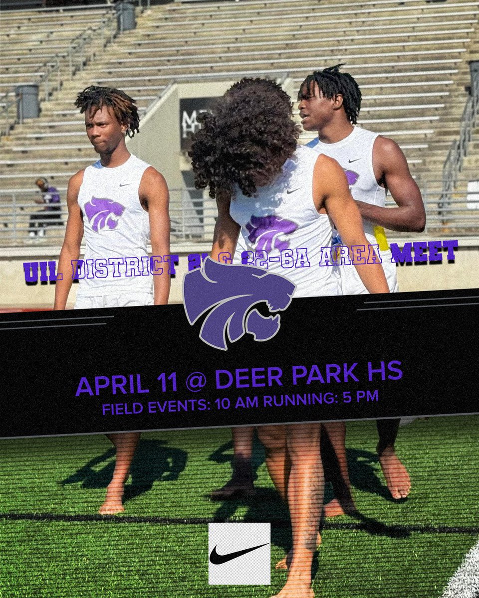 Humble High School Track (@humbletrack) on Twitter photo Come and support your Wildcat at the UIL 21 & 22 6A Area Meet at Deer Park High School on Thursday, April 11th. <a href="/HumbleISD/">Humble ISD</a> <a href="/HumbleISD_Ath/">Humble ISD Athletics</a> <a href="/HumbleISD_HHS/">Humble High School</a> Come and support your Wildcat at the UIL 21 & 22 6A Area Meet at Deer Park High School on Thursday, April 11th. <a href="/HumbleISD/">Humble ISD</a> <a href="/HumbleISD_Ath/">Humble ISD Athletics</a> <a href="/HumbleISD_HHS/">Humble High School</a>
